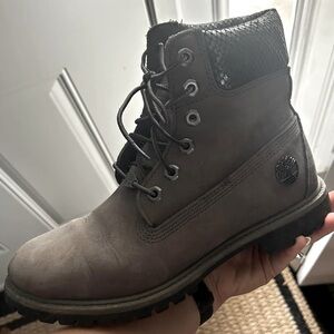Grey Timberland Boots